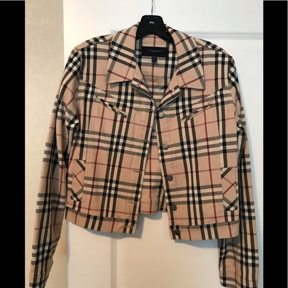 plaid denim jacket womens